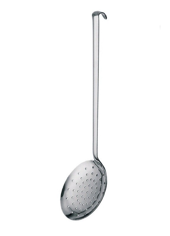 Schiumarola a buchi tondi in acciaio Astor cm.13