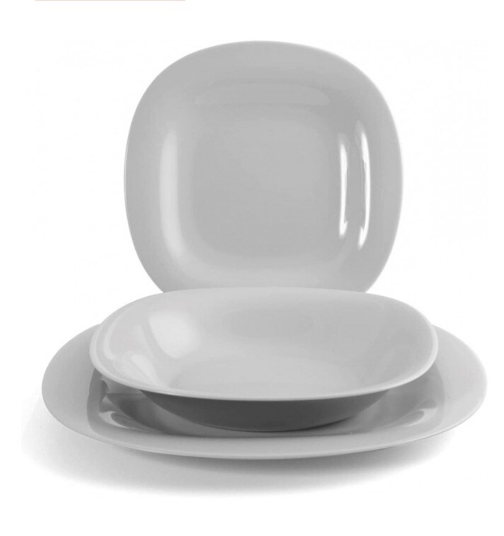 Piatto Carine Luminarc Arcopal grigio
