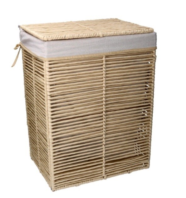 Porta biancheria Hilary beige pieghevole