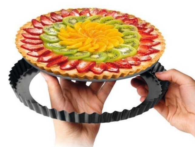 Stampo crostata Eva festonato, fondo removibile