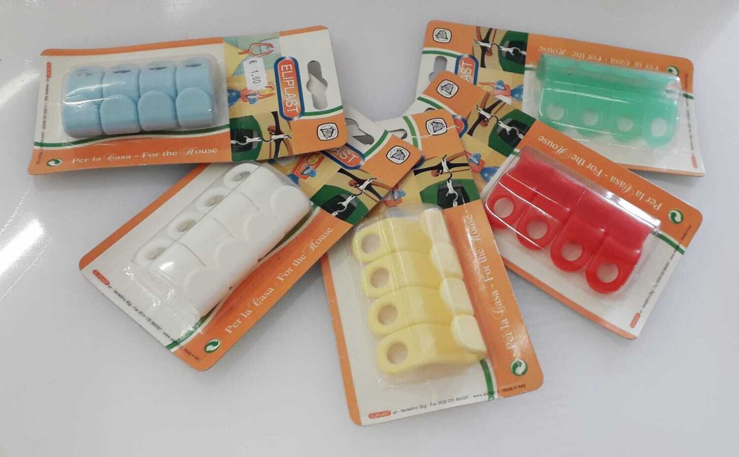 Ganci "spazio" per sovrapporre gli appendiabiti - set 4 pezzi
