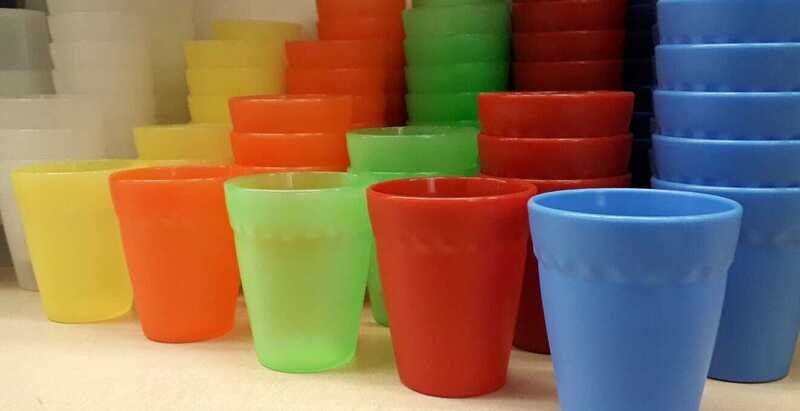 Bicchiere Oasi plastica colorata Cosmoplast