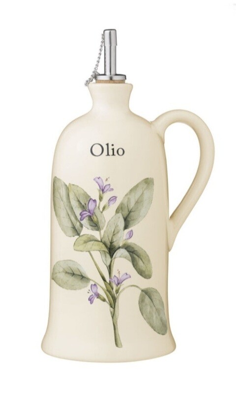 Oliera / ampolla ceramica decoro rosemary Nuova Cer