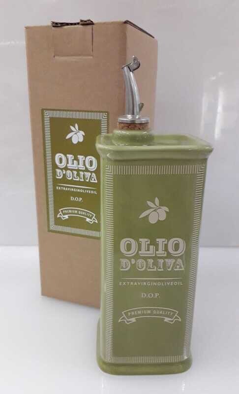 Oliera / ampolla ceramica quadrata Nuova Cer