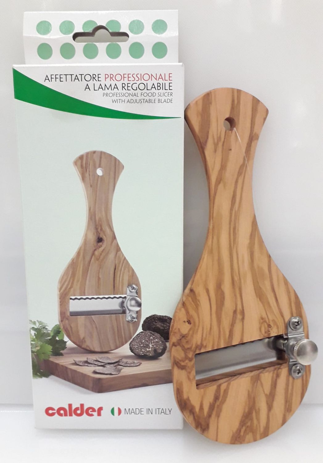 Affetta / taglia tartufi legno Calder