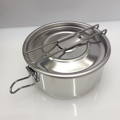 Porta vivande / pietanziera inox tonda bassa