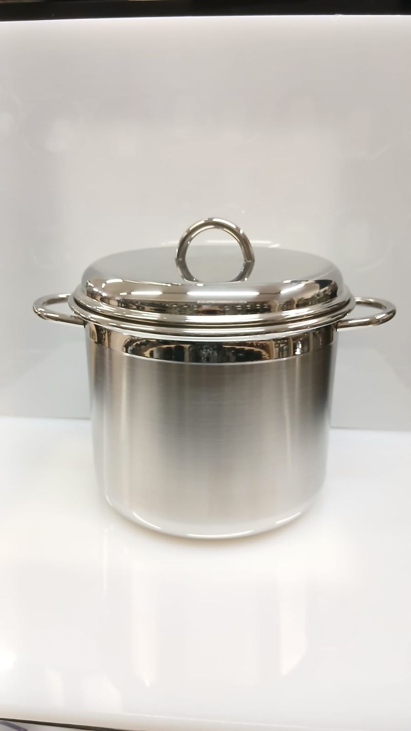 Pentola ICM "Le pentole" acciaio inox 18/10 induzione con coperchio cm.24
