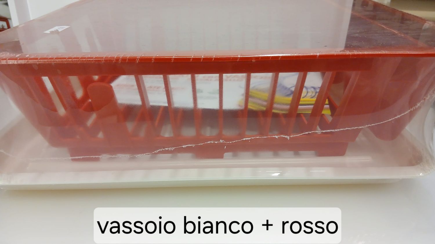 Scolapiatti In Plastica Con Vassoio Raccogocce | Bianco | Doppio Strato Per Piatti E Posate - 5
