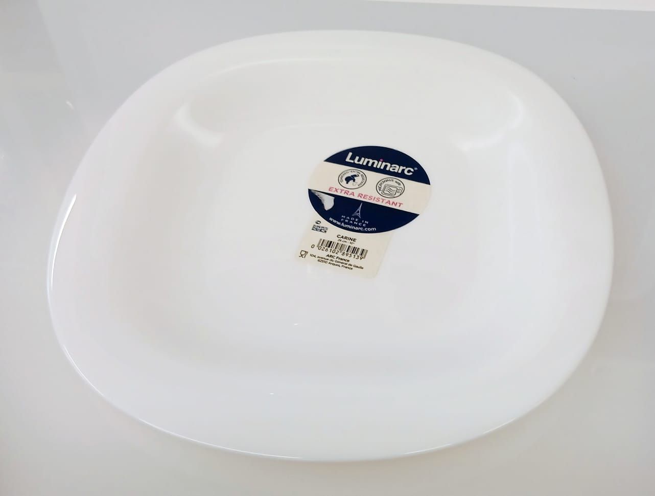Piatto Carine Luminarc Arcopal bianco, Modello: piano - 26x26 h.2