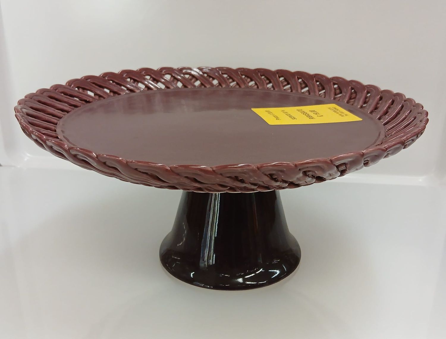 Alzata dolci ceramica viola cm.26 Bitossi
