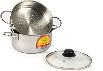 Cuocivapore inox Daisy acciaio - Set 3 pezzi