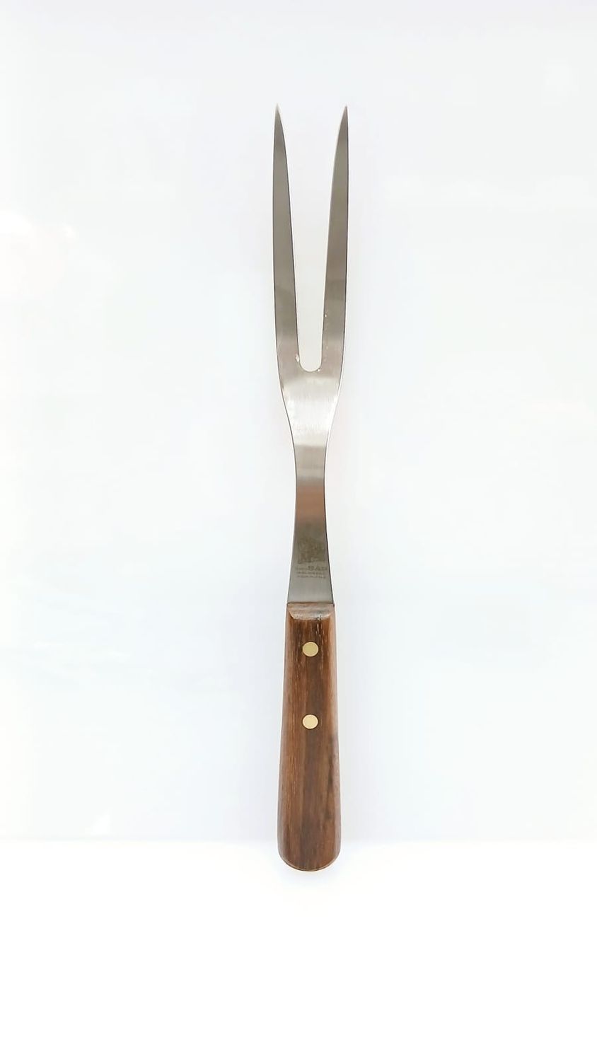 Forchettone Sanelli inox satinato / manico legno rivettato