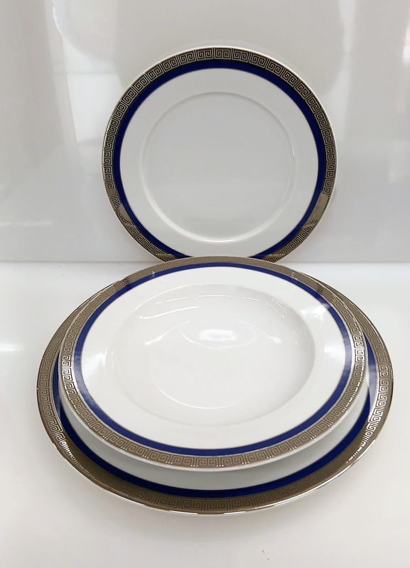 Piatti Roma platino - Servizio 40 pezzi Piatti Roma platino - Servizio 40 pezzi