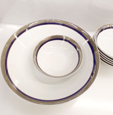 Coppette macedonia + coppa grande Roma platino - Set 7 pezzi Coppette macedonia + coppa grande Roma platino - Set 7 pezzi