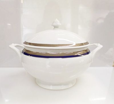 Piatti Roma platino Weissestal - Zuppiera con coperchio Piatti Roma platino Weissestal - Zuppiera con coperchio