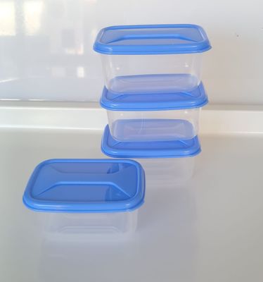 Contenitore per conservazione cibi, rettangolare, mini, set 4 pezzi