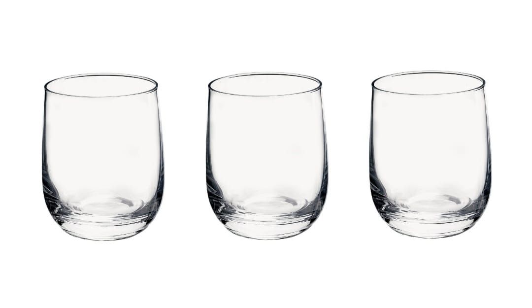 Set 3 bicchieri Loto vetro Bormioli