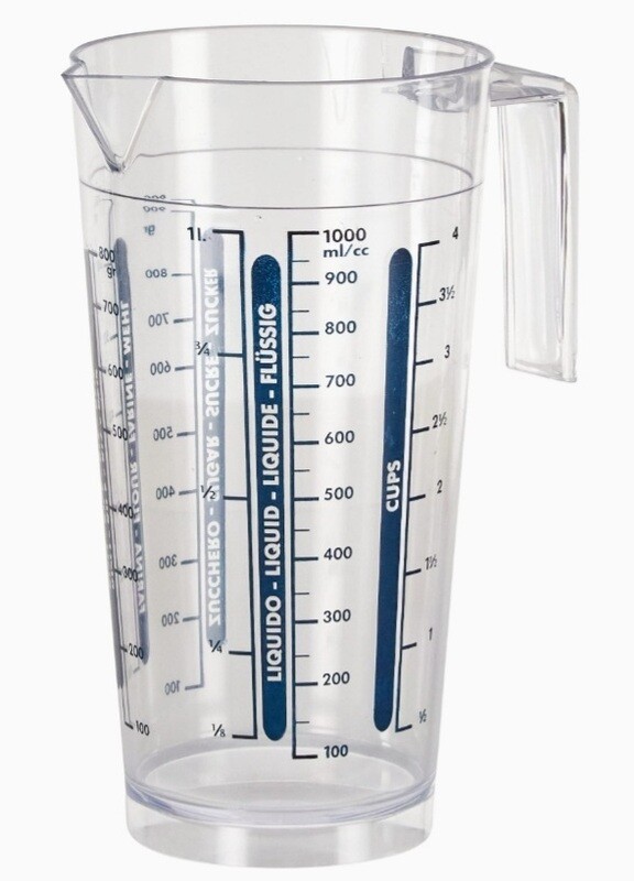 Caraffa graduata / dosatore graduato cc.1000 Cosmoplast