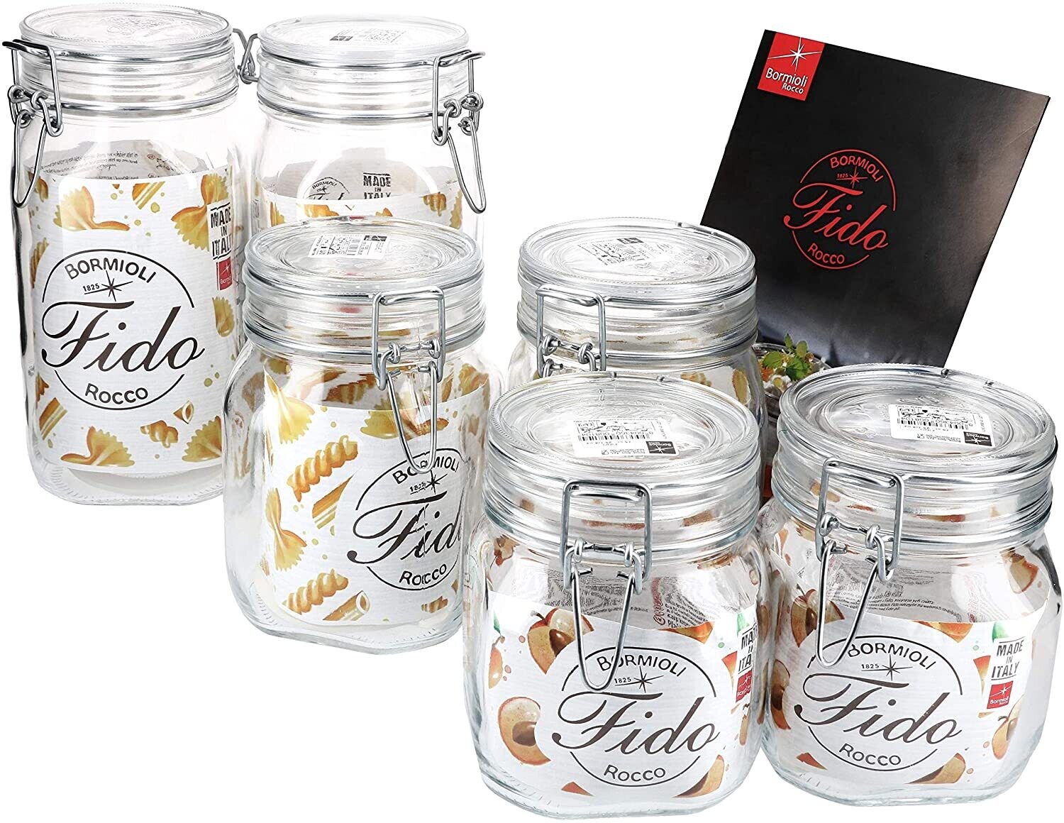 Vaso Fido Bormioli con molla e guarnizione Vaso Fido Bormioli con molla e guarnizione