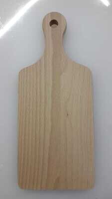 Tagliere in legno faggio unipezzo con manico