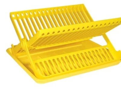 Scolapiatti chiudibile in plastica con vassoio e ferma bicchieri Cosmoplast Scolapiatti chiudibile in plastica con vassoio e ferma bicchieri Cosmoplast