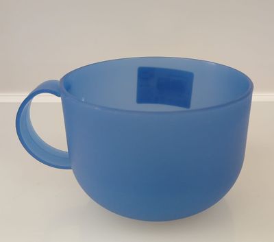 CIOTOLA PLASTICA CON MANICO BLU