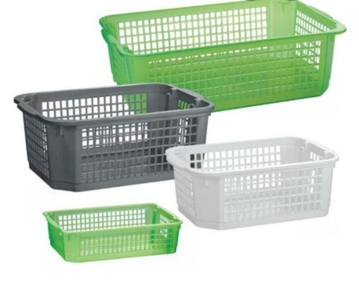 Cesta / cesto Rio impilabile plastica forata Cosmoplast 25x16 h.6,5