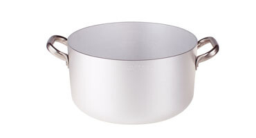 Casseruola alta alluminio Agnelli 2 maniglie inox