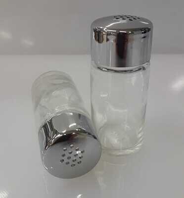 Spargi sale in vetro liscio e tappo inox Montini-825 Spargi sale in vetro liscio e tappo inox Montini-825