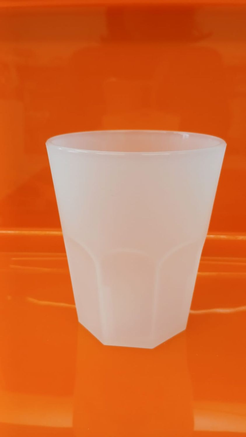 Bicchiere Freezing  plastica satinata Cosmoplast, Capacita' / Diametro / Altezza: cl.32 - cm.8,5 - h.cm.10