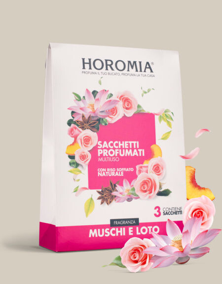Sacchetti profumati multiuso Horomia - Muschi e loto Sacchetti profumati multiuso Horomia - Muschi e loto