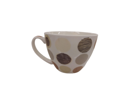 Tazza latte Brownie senza piatto, Decoro: cerchi