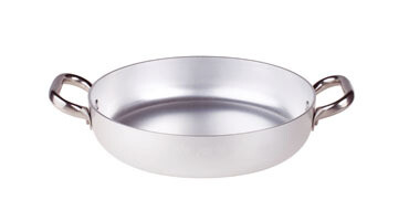 Tegame alluminio Agnelli 2 maniglie inox
