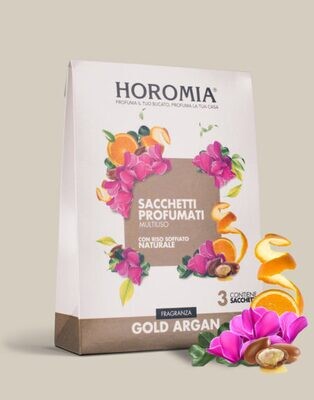 Sacchetti profumati multiuso Horomia - Gold argan Sacchetti profumati multiuso Horomia - Gold argan