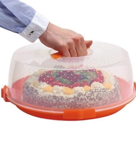 Copritorta / portadolci / piatto torta da trasporto Oasi cm.28