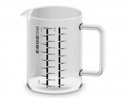 Caraffa / brocca graduata / dosatore graduato  in vetro Simax