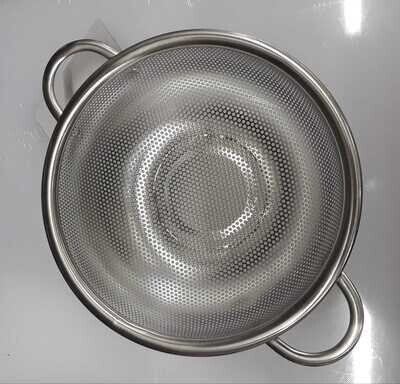 Colatutto / colino universale in acciaio Eva con 2 manici