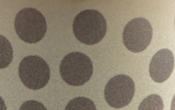 Tazza colazione / latte Candy decorata senza piatto Tazza colazione / latte Candy decorata senza piatto, Decoro: pois tortora
