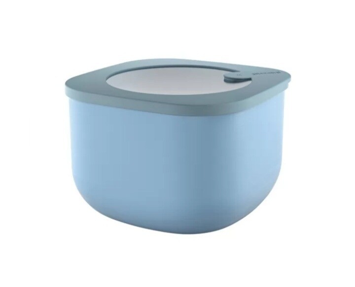 Contenitore ermetico Store&More Guzzini quadrato alto medio, Colore: celeste opaco