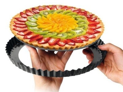 Stampo crostata Eva festonato, fondo removibile