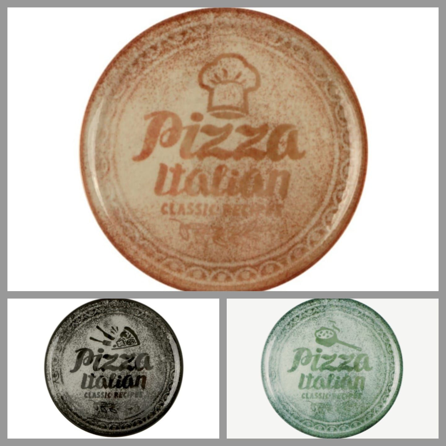 Piatto pizza Saturnia Recipes Napoli cm.33