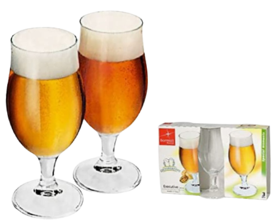 Set 6 bicchieri da birra Executive, vetro Bormioli Set 6 bicchieri da birra Executive, vetro Bormioli