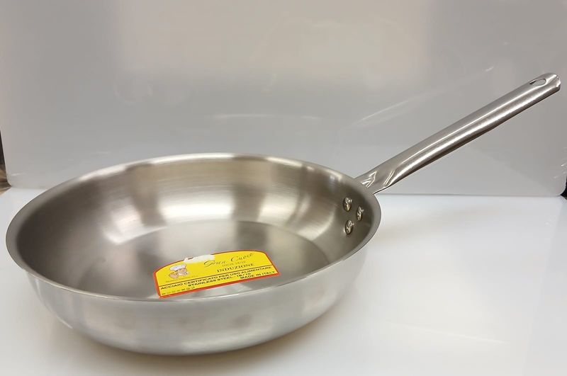Padella 1 manico Catering Gran cuoco in acciaio per induzione Padella 1 manico Catering Gran cuoco in acciaio per induzione