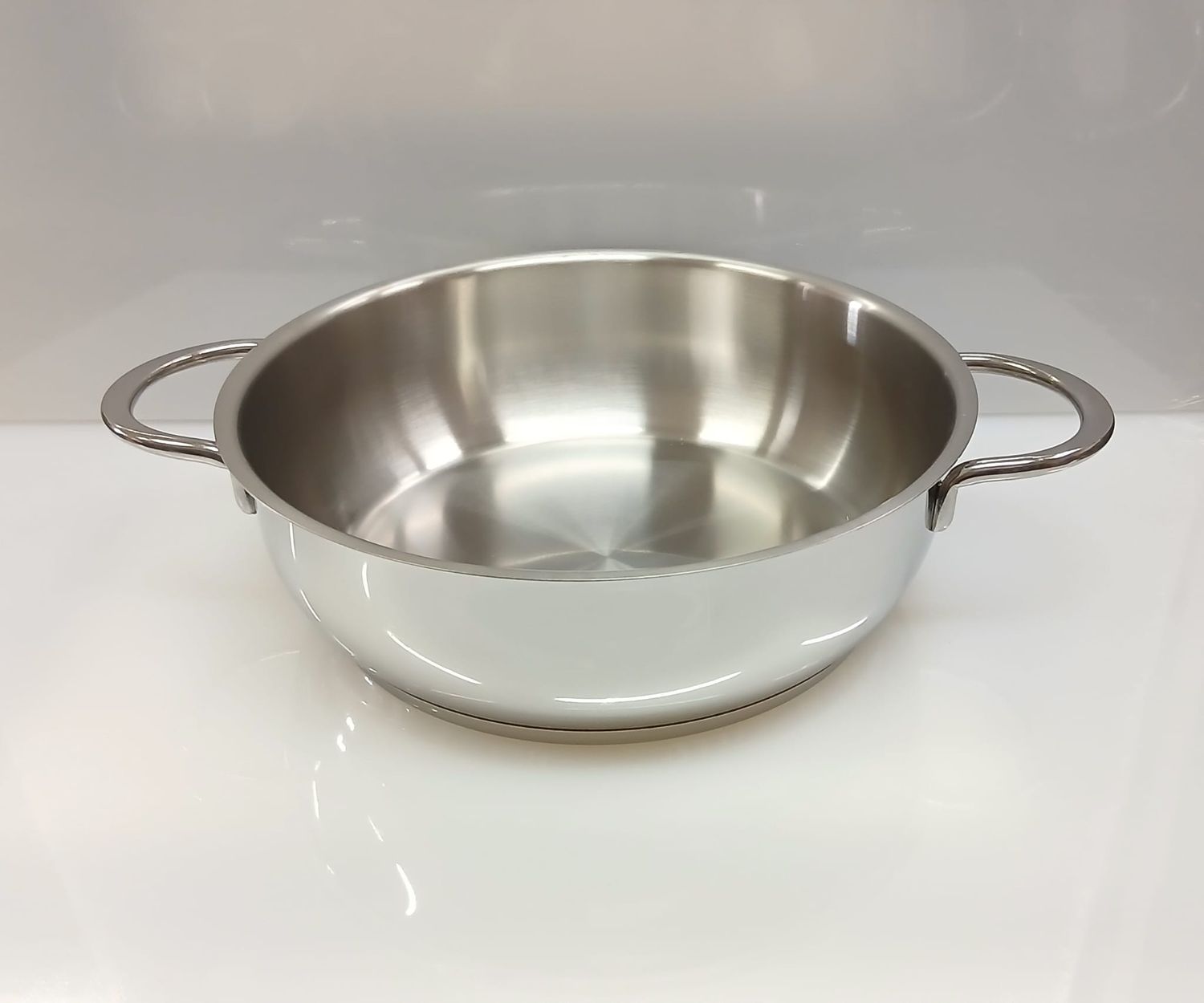 Tegame semifondo 2 manici Deliziosa Lagostina acciaio inox 18/10