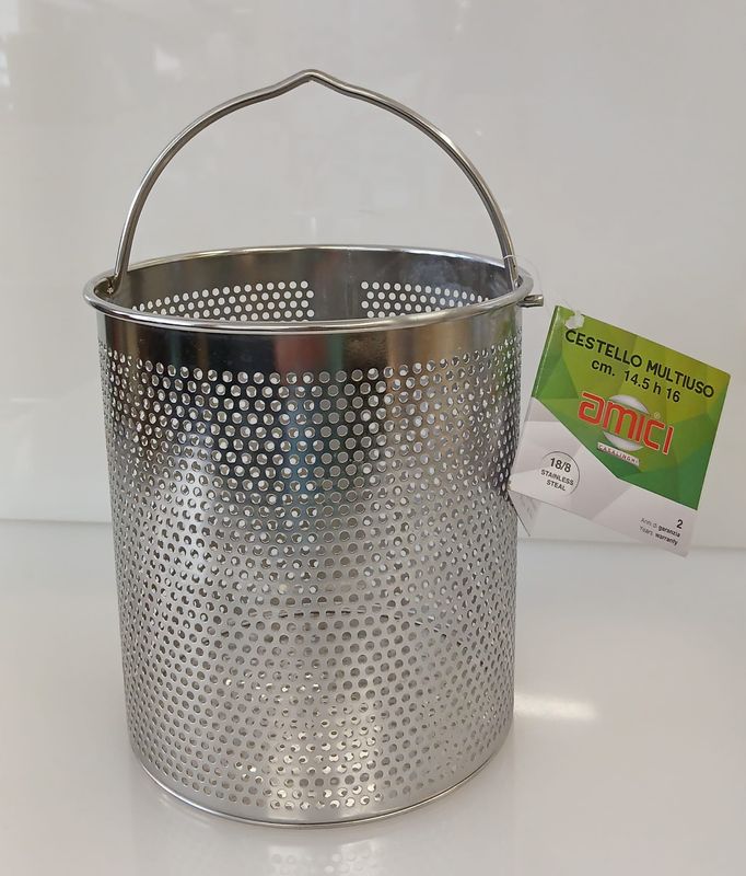Cestello multiuso inox cuoci / scola asparagi o verdura Cestello multiuso inox cuoci / scola asparagi o verdura