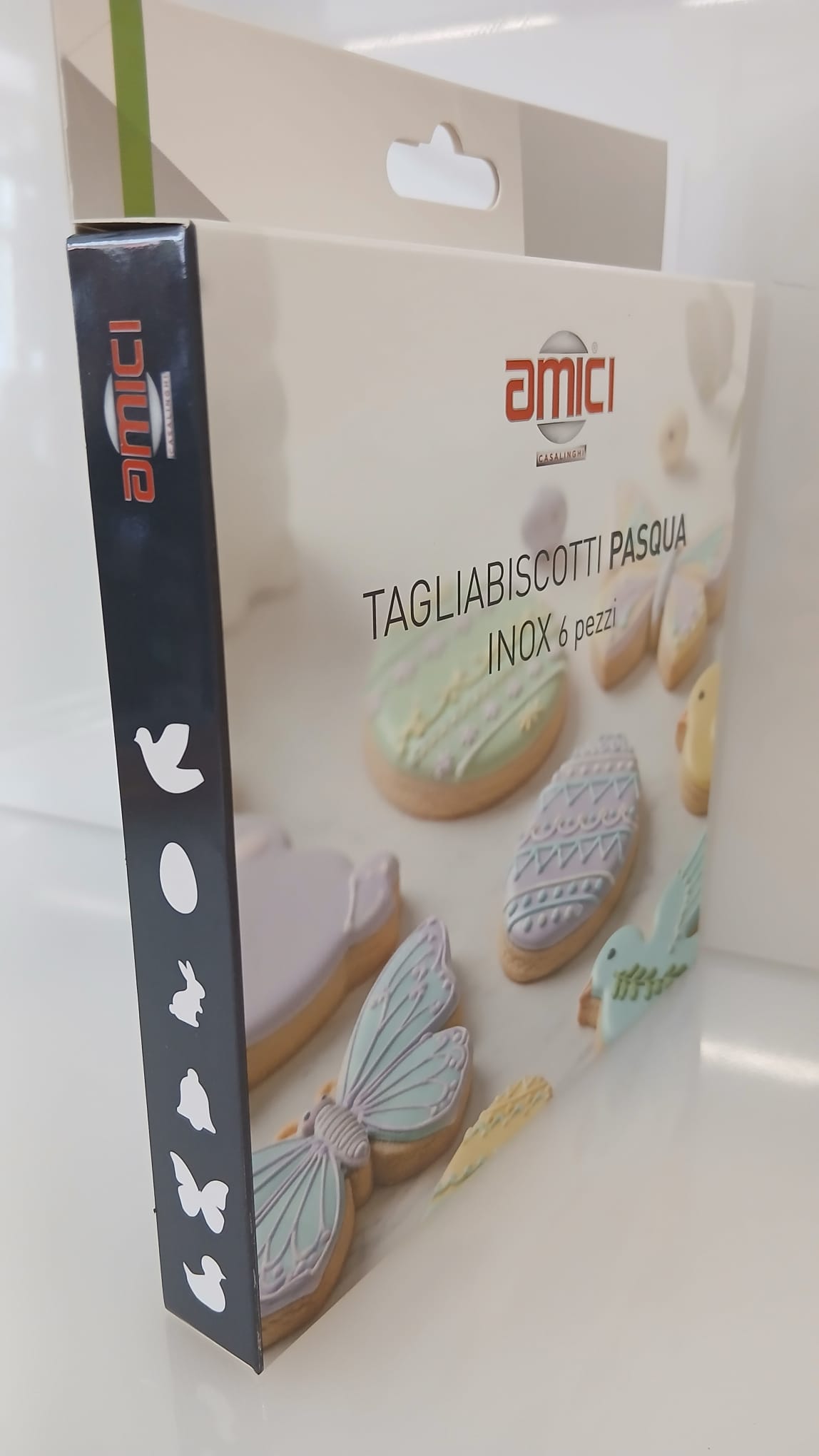 Stampo tagliabiscotti pasqua inox Amici conf.6 pezzi assortiti