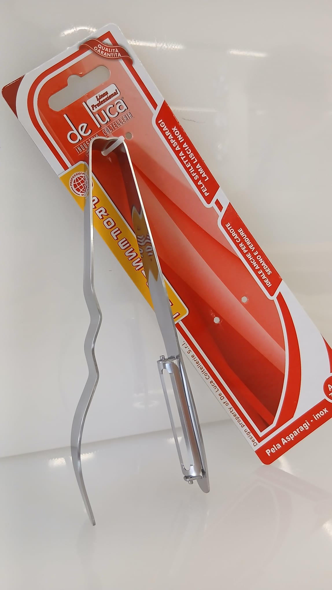 Pela asparagi e verdure acciaio De Luca
