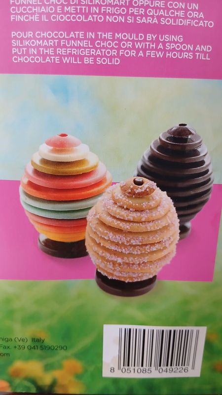 Stampo in silicone per uovo di pasqua in 3D di cioccolato o di biscotto Stampo in silicone per uovo di pasqua in 3D di cioccolato o di biscotto