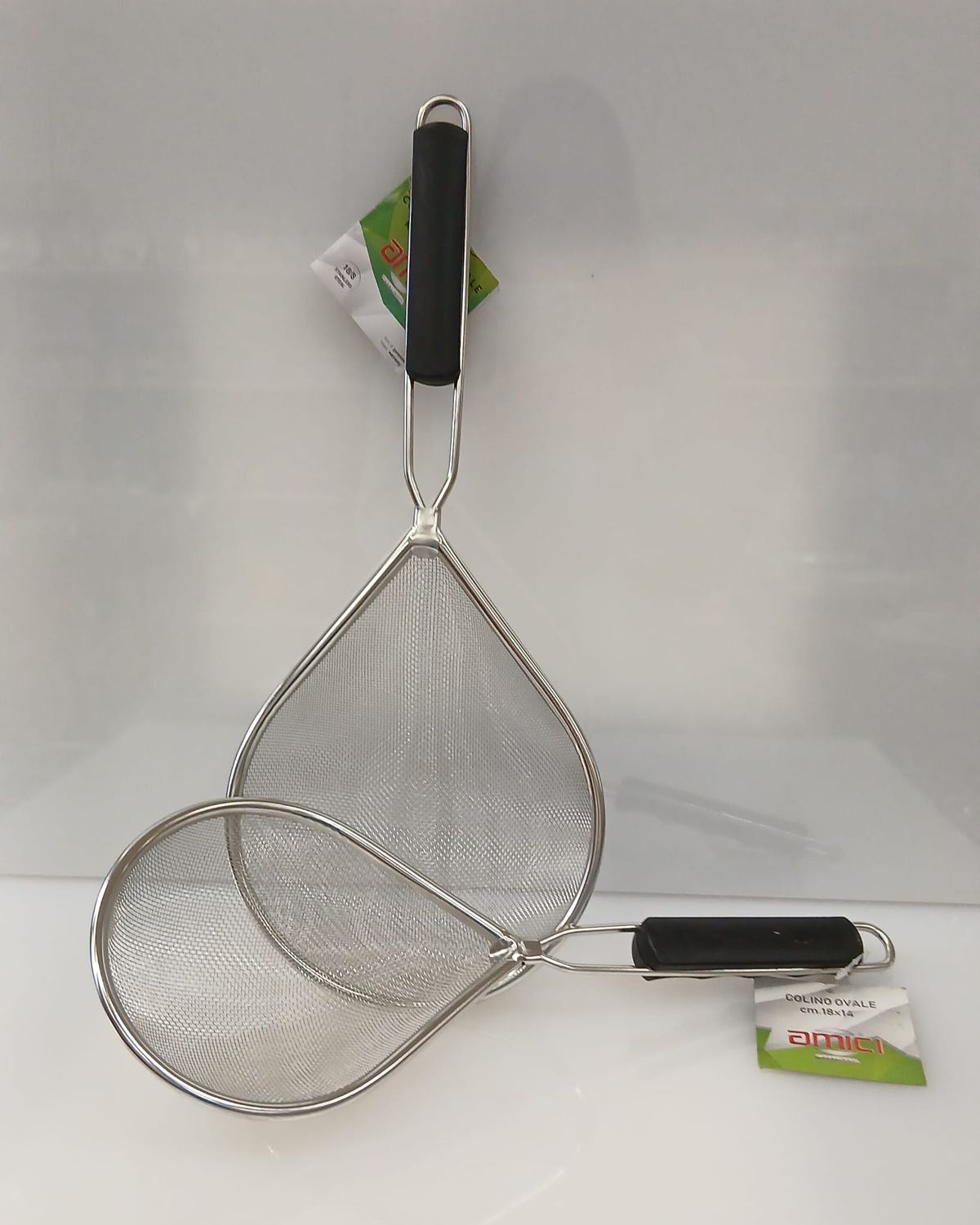 colino / colatutto ovale con rete inox