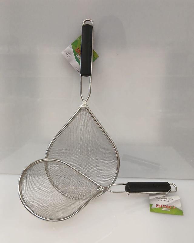 colino / colatutto ovale con rete inox colino / colatutto ovale con rete inox